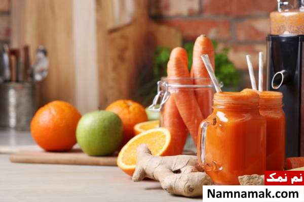 دستور تقویت سیستم ایمنی بدن با اسموتی و معجون گیاهی خواص اسموتی هویج برای بدن