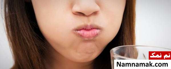 قرقره آب نمک برای درمان غدد لنفاوی