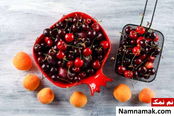بهترین نسخه درمان معده درد صبحگاهی در خانه گیلاس و زردآلو برای معده درد