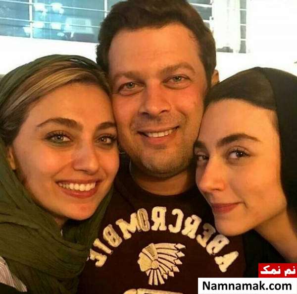 عکس های دیدنی بازیگران مشهور ایرانی و خواهرانشان عکس پژمان بازغی و خواهرانش کاملیا بازغی و مریم بازغی