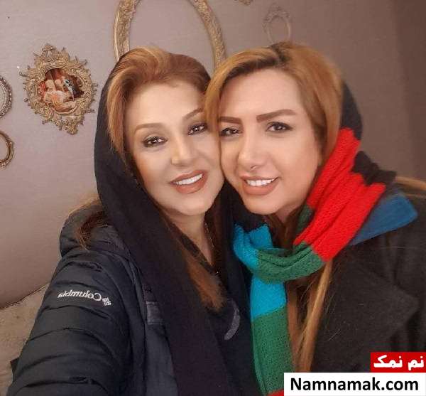عکس های دیدنی بازیگران مشهور ایرانی و خواهرانشان نسرین مقانلو و خواهرش روناک مقانلو