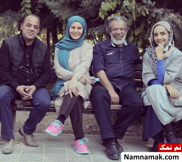 جواد افشار کارگردان سریال کیمیا و آنام به سوگ نشست جواد افشار در کنار بازیگرانش