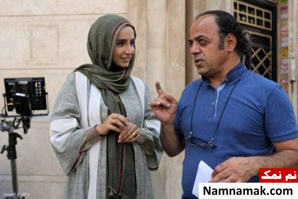 جواد افشار کارگردان سریال کیمیا و آنام به سوگ نشست جواد افشار در کنار شبنم قلی خانی