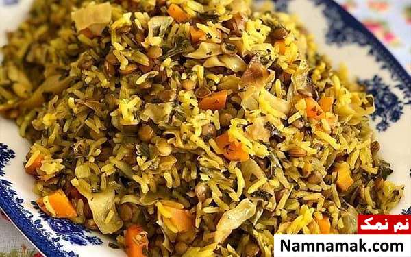 دمپخت شیرازی عدس کلم