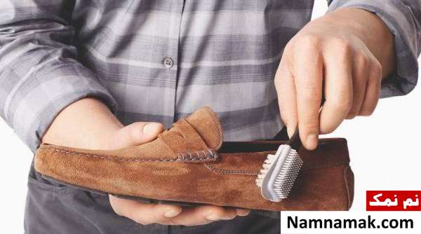 تمیز کردن درست کفش جیر