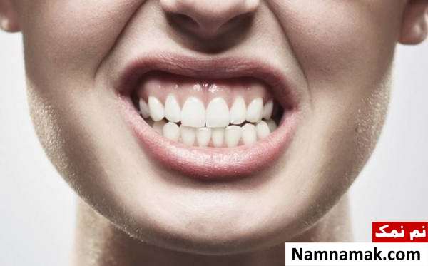 نشانه های دندان قروچه