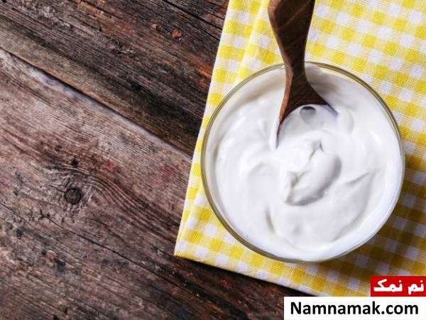 تغذیه پوست شفاف با ماست