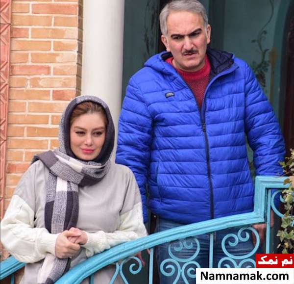 بیژن بنفشه خواه و سحر قریشی در فیلم نارگیل