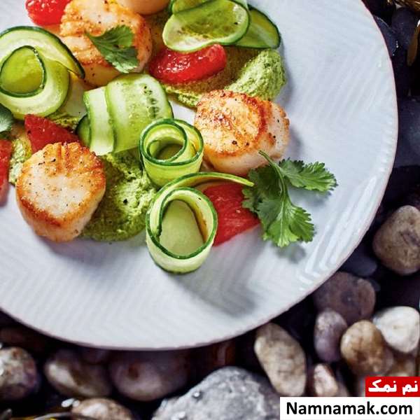 آموزش تصویری تزیین گوجه و خیار آسان و فوری