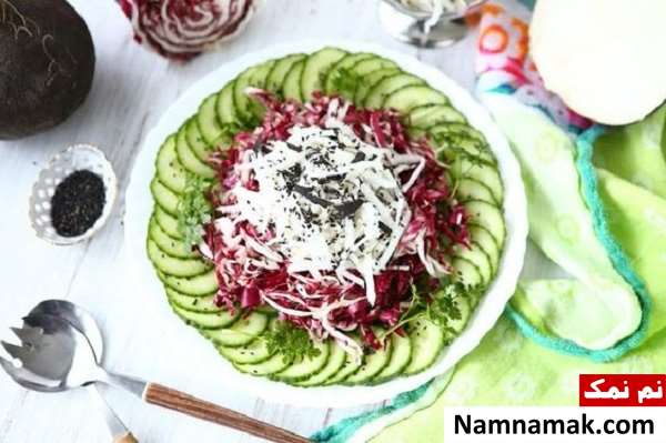 آموزش تصویری تزیین گوجه و خیار آسان و فوری