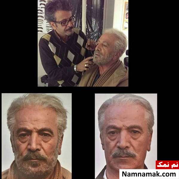 سریال های سعید راد در تلویزیون و نمایش خانگی سعید راد در اتاق گریم سریال سرزمین مادری