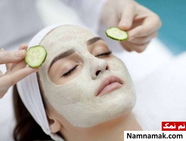 خیار برای رفع افتادگی پوست