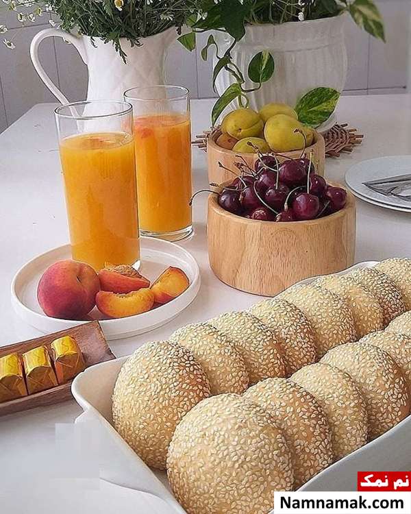 پخت خانگی کلوچه کنجدی