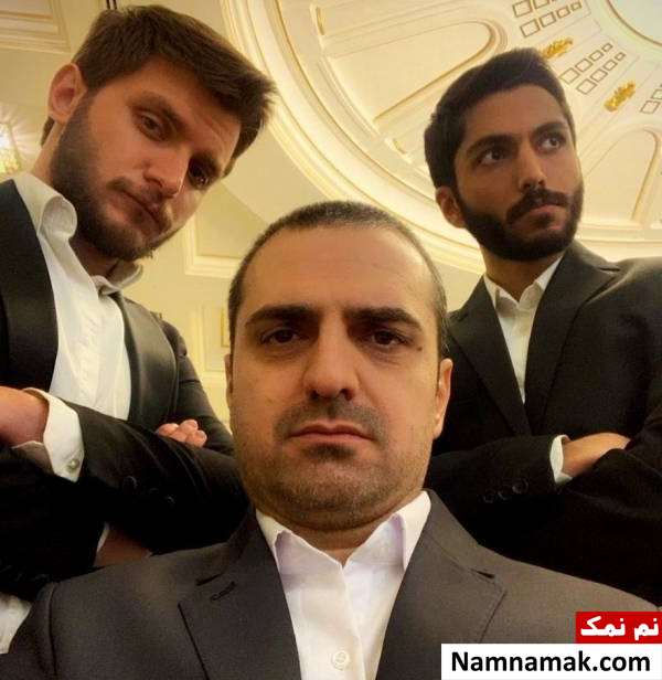 علیرضا آرا در کنار دارا حیایی و کیسان دیباج