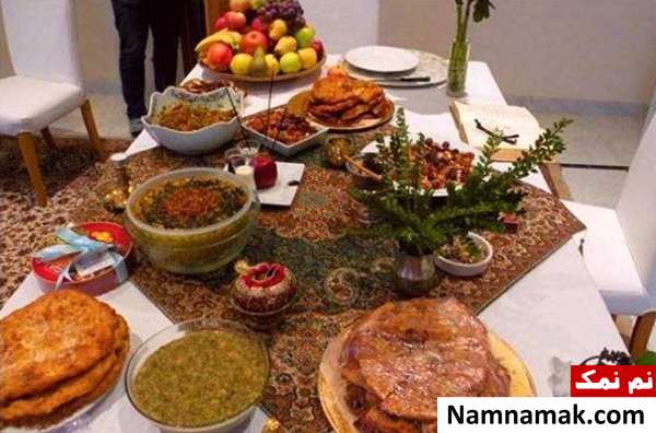 جشن میانه پاییز چیست؟ تاریخ پاییزانه یا گاهنبار تصویری از سفره گاهنبار