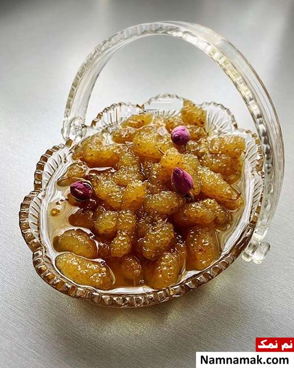 طرز تهیه مربای توت سفید