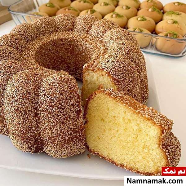 طرز تهیه کیک کنجدی با ماست