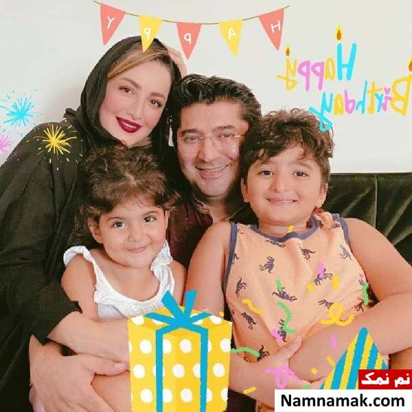 عکس خانوادگی شیلا خداداد با همسر و فرزندانش عکس خانوادگی شیلا خداداد