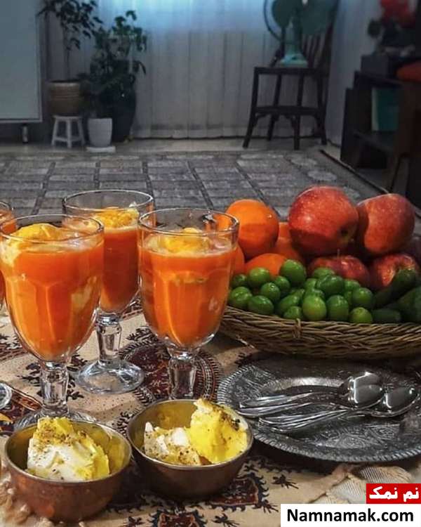 دستور تهیه آب هویج بستنی