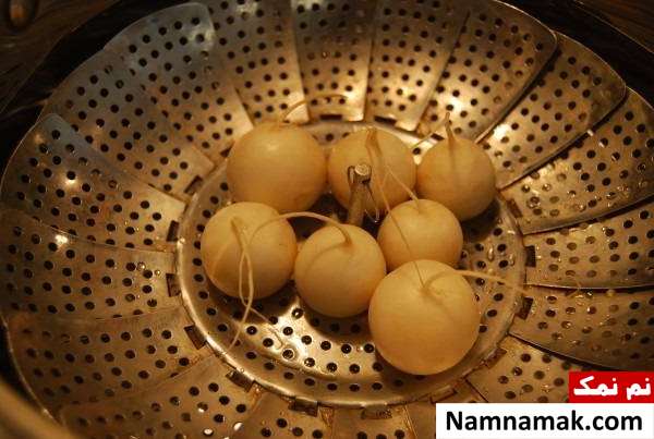 بخارپز کردن شلغم