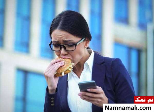 چگونه آرام غذا بخوریم تا چاق نشویم؟ مضرات تند غذا خوردن برای بدن