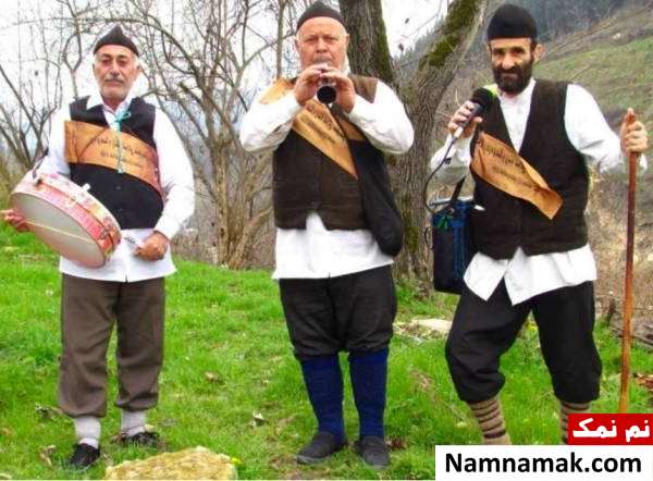بخش های مختلف لباس مردان گیلانی