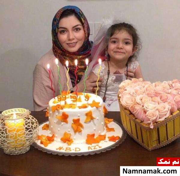 آزاده نامداری و دخترش گندم