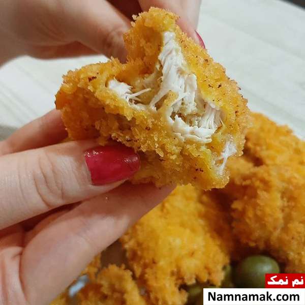 بهترین روش درست کردن شنیسل مرغ