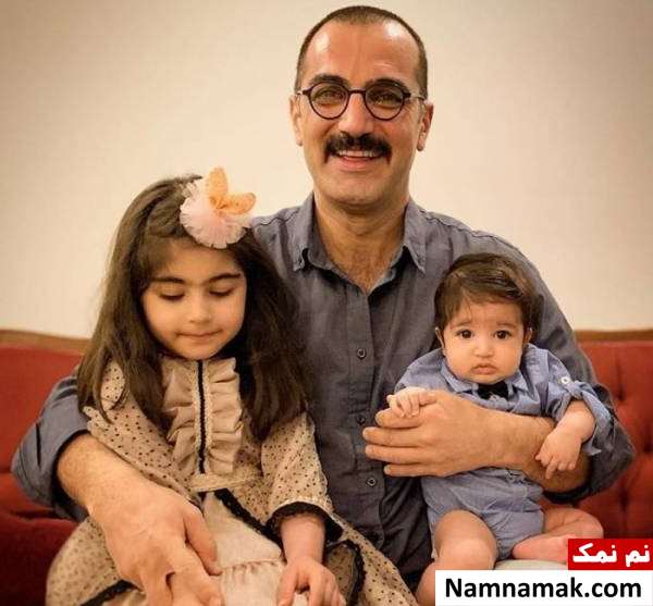 عکس خانوادگی کوروش سلیمانی با همسر و فرزندانش کوروش سلیمانی و فرزندانش مهرآفرین و بزرگمهر