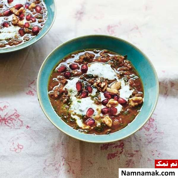 طرز تهیه سوپ انار