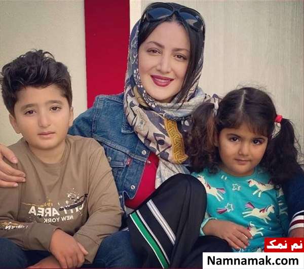 عکس خانوادگی شیلا خداداد با همسر و فرزندانش شیلا خداداد و فرزندانش