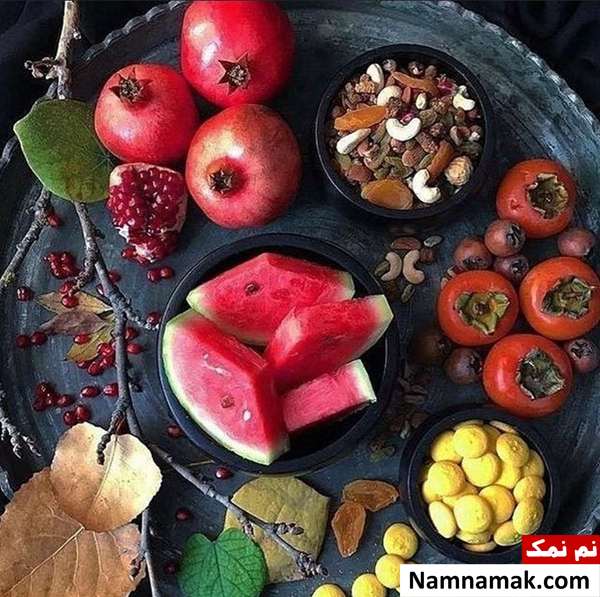 اس ام اس تبریک شب چله با شعر با متن نوشته
