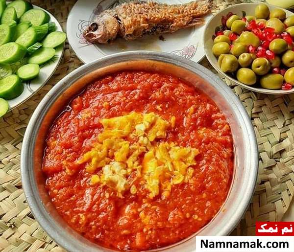 طرز تهیه خورش گوجه فرنگی