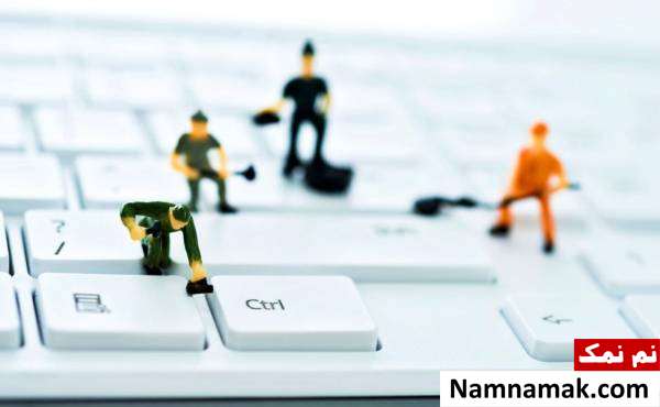 تمیز کردن صفحه کلید