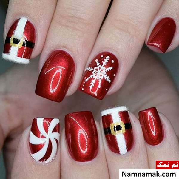 مدل طراحی ناخن کریسمس