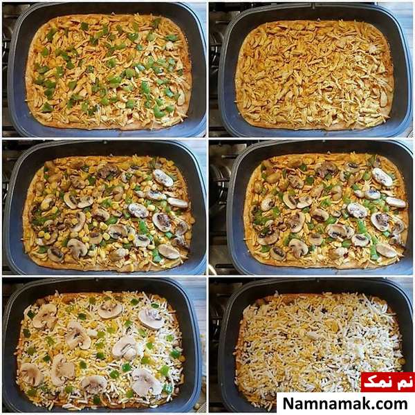 طرز تهیه پیتزا تابه ای خوشمزه خانگی