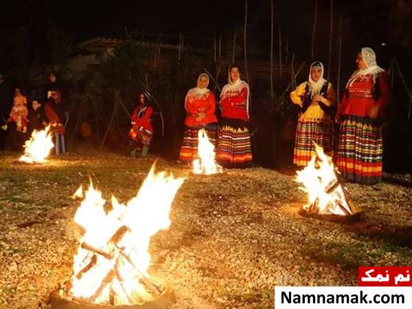چهارشنبه سوری در شهرستان تاکستان