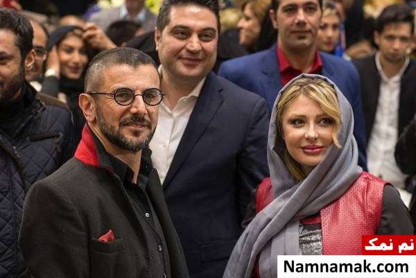 امین حیایی در افتتاحیه گالری نقره همسر نیوشا ضیغمی