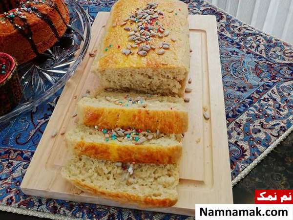 نان شیر زعفرانی ، طرز تهیه نان شیر زعفرانی آموزش درست کردن نان شیر زعفرانی