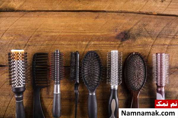 تمیز کردن برس مو