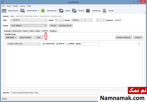 معرفی قابلیت های برنامه handbrake
