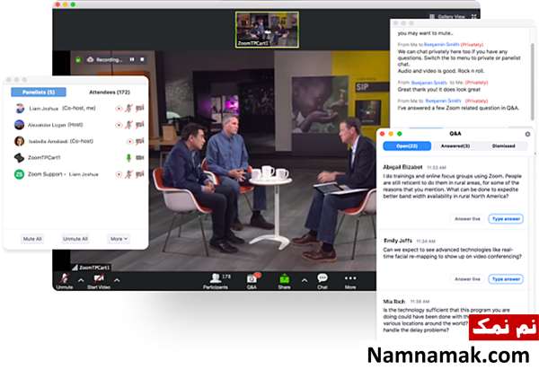 معرفی قابلیت های نرم افزار Zoom video webinar