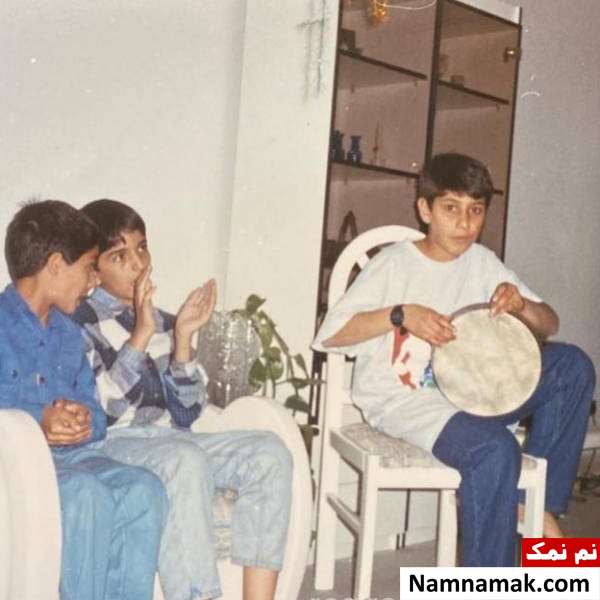 احسان خواجه امیری در نوجوانی