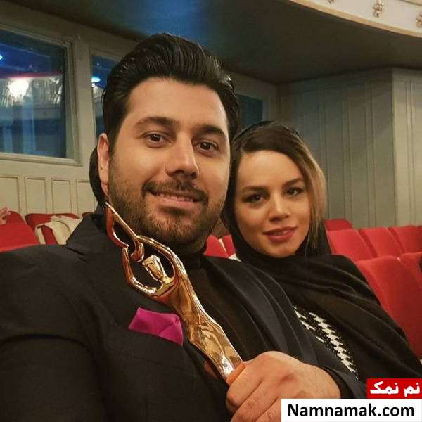 احسان خواجه امیری و همسرش