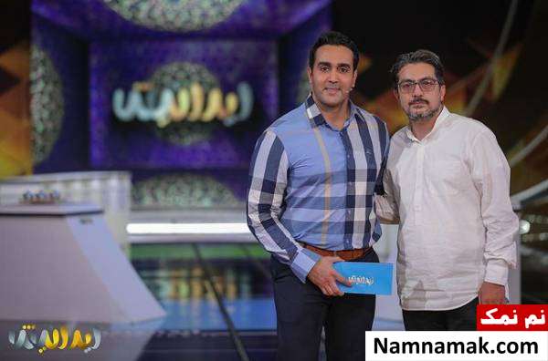 مسابقه هیجان انگیز بازیگران زن در برنامه پوریا پورسرخ + عکس پوریا پورسرخ و احسان ارغوانی در مسابقه ایرانیش