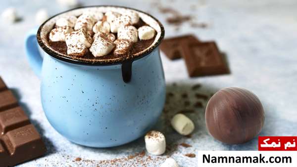 هات چاکلت با شکلات تخته ای