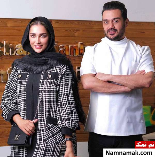 آناشید حسینی و همسرش