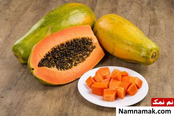 پاپایا برای درمان لک های تیره پوست بدن