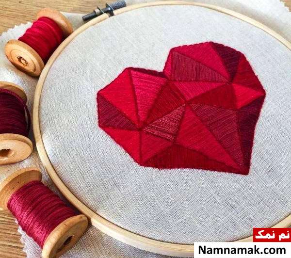 ایده های شیک کاردستی و هدیه دست ساز روز مادر گلدوزی برای هدیه روز مادر