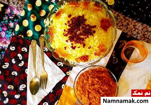 قیمه و شکر پلو بوشهری